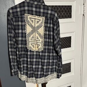 Repurposed vintage flannel
